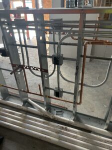 Commercial electrical counter installation